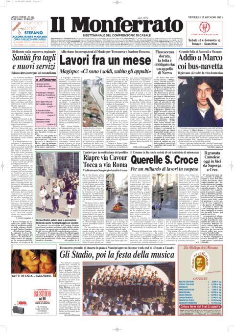 Il Monferrato - Edizione 46 del 15/06/2001